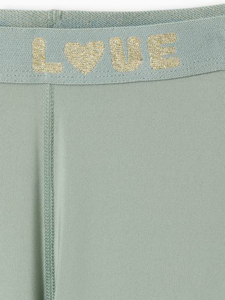 Essential Leggings for Girls anthracite+sage green - vertbaudet enfant 