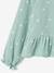 Girl's cotton gauze shirt aqua green+pale pink - vertbaudet enfant 