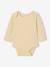 Bodysuits with long sleeves for babies with a floral print sage green - vertbaudet enfant 