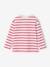 Striped Long Sleeve T-Shirt for Boys aqua green+ecru+red - vertbaudet enfant 