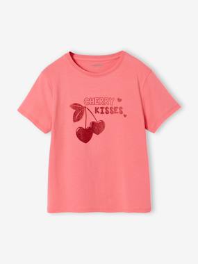 Girls-Girls' printed short-sleeved t-shirt 