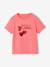 Tee-shirt fille imprimé manches courtes écru+mauve+rose+vert sauge - vertbaudet enfant 