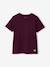T-shirt garçon personnalisable manches courtes aubergine+blanc+BLEU+jaune pâle+mangue+sauge - vertbaudet enfant 