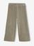 Pantalon fille large en velours anthracite+bleu grisé+écru+kaki+marron+prune+rose - vertbaudet enfant 
