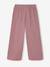Wide-Leg Leggings with Honeycomb Effect for Girls coral+mauve+navy blue+printed white+sage green - vertbaudet enfant 