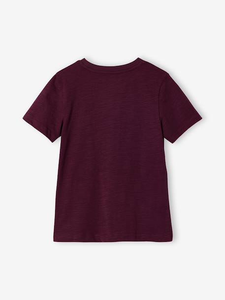 Short Sleeve T-Shirt, for Boys aubergine+Blue+Green+mango+pale yellow+white - vertbaudet enfant 