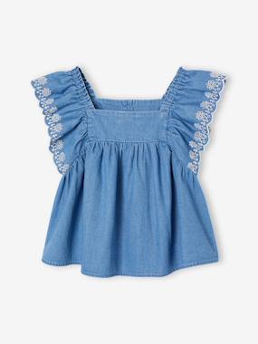 Girls-Girl's denim blouse
