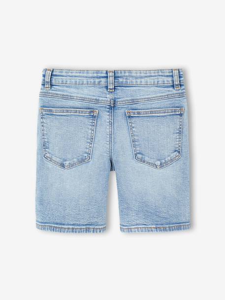 Boy's adjustable waist denim bermuda shorts double stone+stone - vertbaudet enfant 