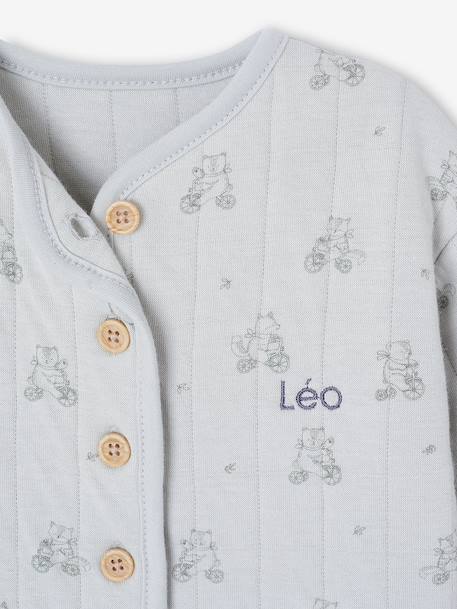 Ensemble bébé matelassé rose+vert d'eau - vertbaudet enfant 
