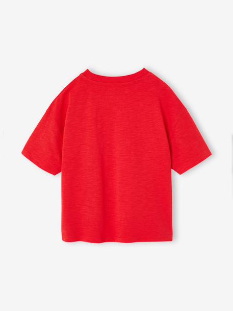 Printed boy's t-shirt English green+red - vertbaudet enfant 