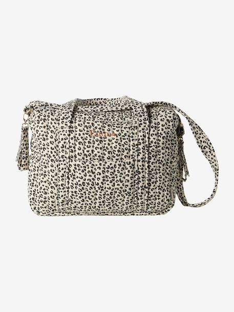 JOIOSA cotton muslin changing bag bronze+ecru+night blue+printed beige - vertbaudet enfant 