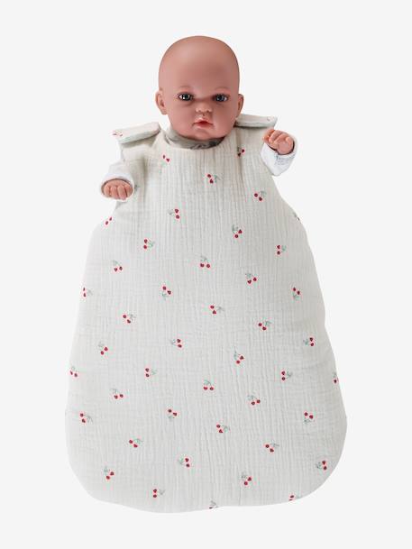 Baby Sleep Bag in Cotton Gauze, for Dolls Multi+red - vertbaudet enfant 