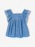 Girl's denim blouse stone - vertbaudet enfant 
