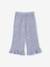 Frilled Bermuda Shorts in Cotton Gauze for Girls printed blue+printed white - vertbaudet enfant 