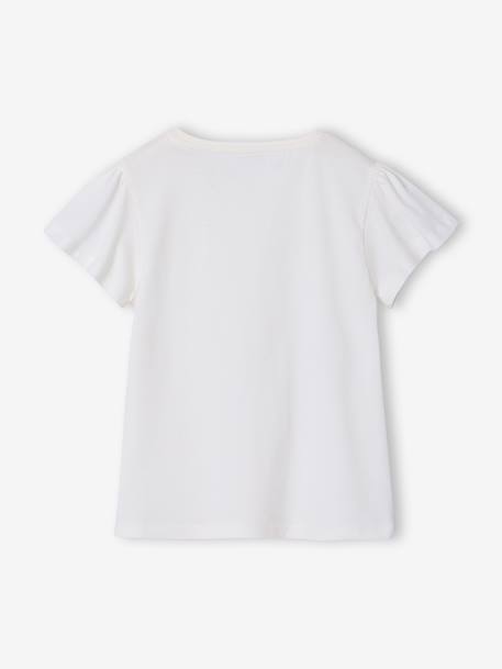 Girl's short-sleeved t-shirt white - vertbaudet enfant 