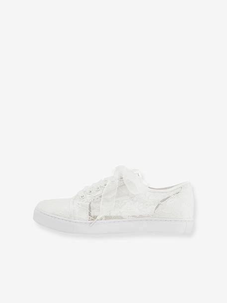 Festive trainers Happy Girls for girl white - vertbaudet enfant 