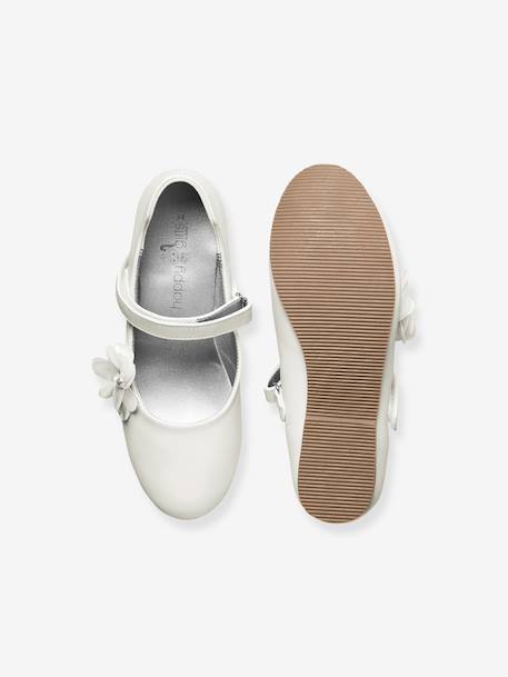 ballet pumps with flower Happy Girls for girl ecru - vertbaudet enfant 