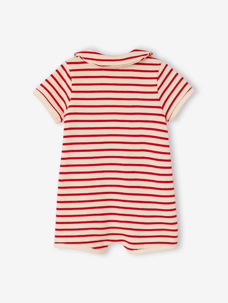 Jumpsuit for Newborns ecru+red - vertbaudet enfant 