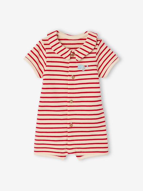 Jumpsuit for Newborns ecru+red - vertbaudet enfant 