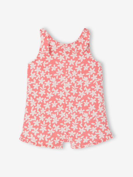 Printed Jumpsuit for Babies coral+printed blue - vertbaudet enfant 
