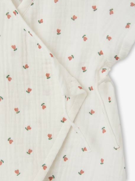 Customisable baby girl playsuit ecru - vertbaudet enfant 