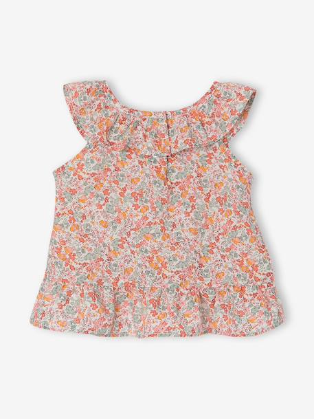 Printed Blouse for Baby Girls multicoloured - vertbaudet enfant 