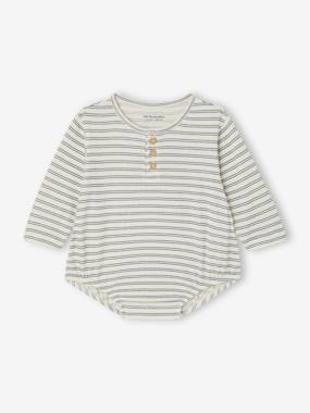 Baby-Striped baby boy bodysuit 