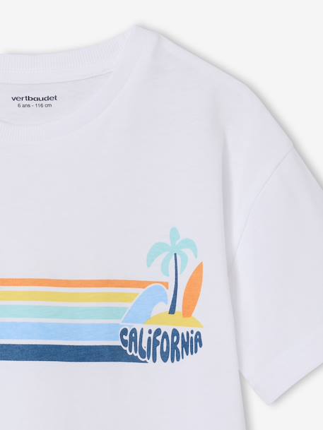 T-shirt garçon 'California' blanc - vertbaudet enfant 