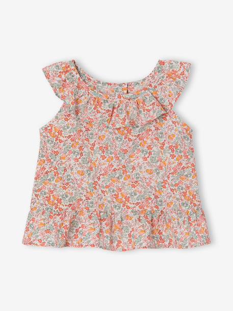 Printed Blouse for Baby Girls multicoloured - vertbaudet enfant 