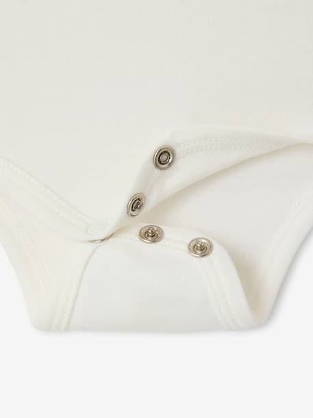 Organic Cotton Bodysuit for Baby Boys ecru - vertbaudet enfant 