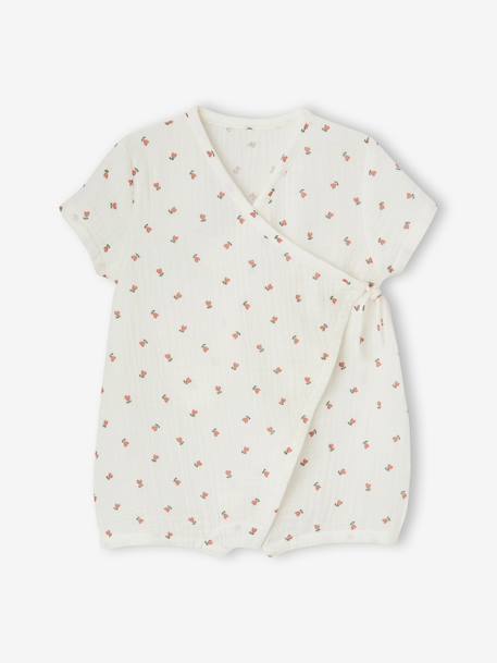 Customisable baby girl playsuit ecru - vertbaudet enfant 