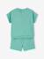 Mickey Mouse Shorts & T-Shirt Set for Babies mint green - vertbaudet enfant 