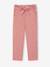 Fluid Cropped Trousers with Floral Print, for Girls emerald green+navy blue+red - vertbaudet enfant 