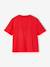 Tee-shirt fille motif poitrine manches courtes abricot+rose bonbon+rouge - vertbaudet enfant 
