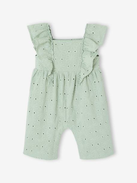Combinaison longue bébé fille vert sauge - vertbaudet enfant 