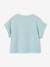 T-Shirt with Sequinned Motif, for Girls aqua green+ecru+lilac - vertbaudet enfant 