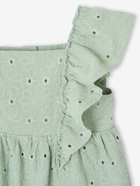 Long Jumpsuit for Girls sage green - vertbaudet enfant 