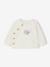 Baby sweatshirt and trouser set ecru+pale pink - vertbaudet enfant 