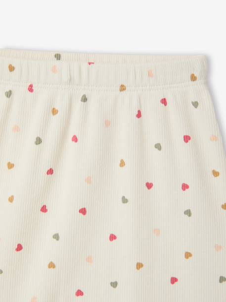 Baby sweatshirt and trouser set ecru+pale pink - vertbaudet enfant 