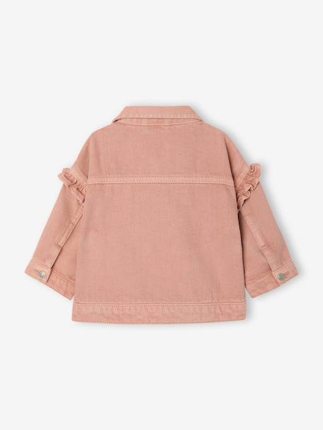 Frilly jacket for baby girls rosy - vertbaudet enfant 