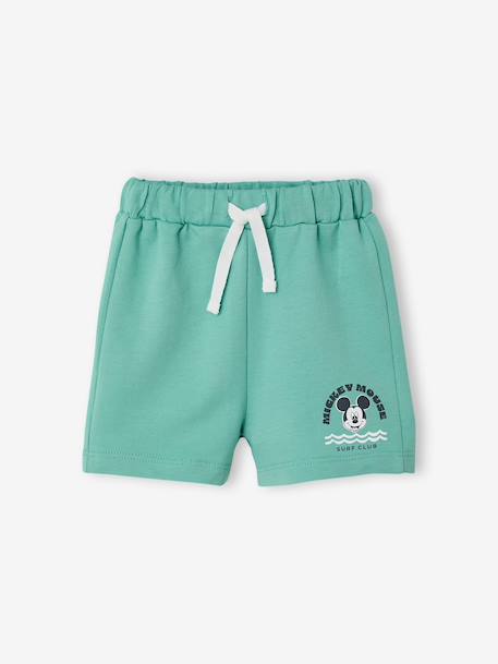 Mickey Mouse Shorts & T-Shirt Set for Babies mint green - vertbaudet enfant 