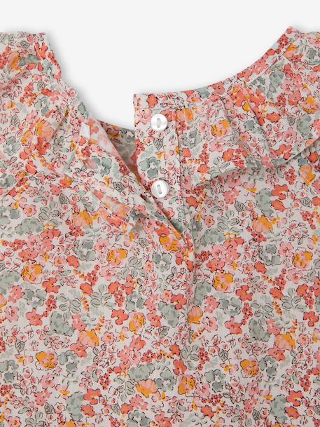 Printed Blouse for Baby Girls multicoloured - vertbaudet enfant 