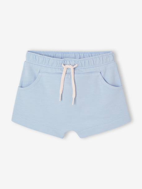 Pack of 2 Pairs of Fleece Bermuda Shorts for Baby Boys striped blue - vertbaudet enfant 
