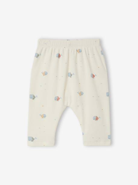 Ensemble bébé sweat et pantalon écru+rose pâle - vertbaudet enfant 