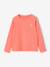Basics Long Sleeve Top for Girls, Glittery Heart anthracite+coral+ecru+rosy - vertbaudet enfant 