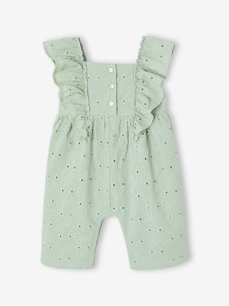 Long Jumpsuit for Girls sage green - vertbaudet enfant 