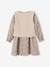 Girl's sherpa dress and cardigan set ecru - vertbaudet enfant 