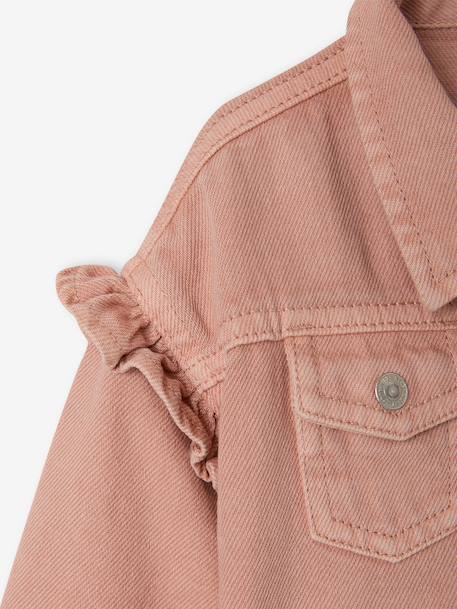 Frilly jacket for baby girls rosy - vertbaudet enfant 