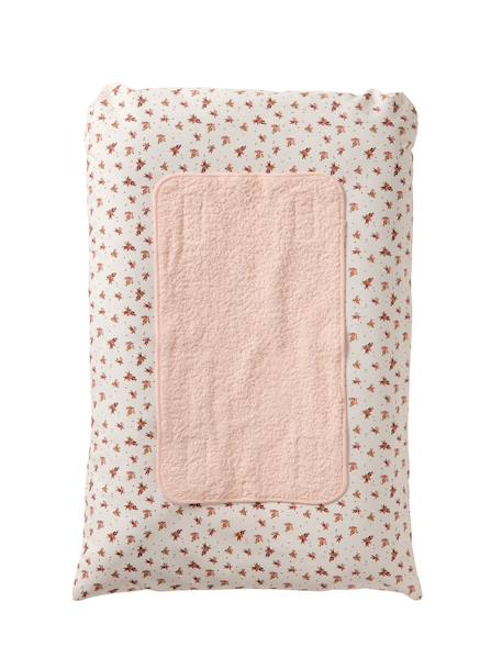 Cover for Changing Mattress, Hanoi multicoloured+printed beige+sage green+WHITE LIGHT ALL OVER PRINTED - vertbaudet enfant 