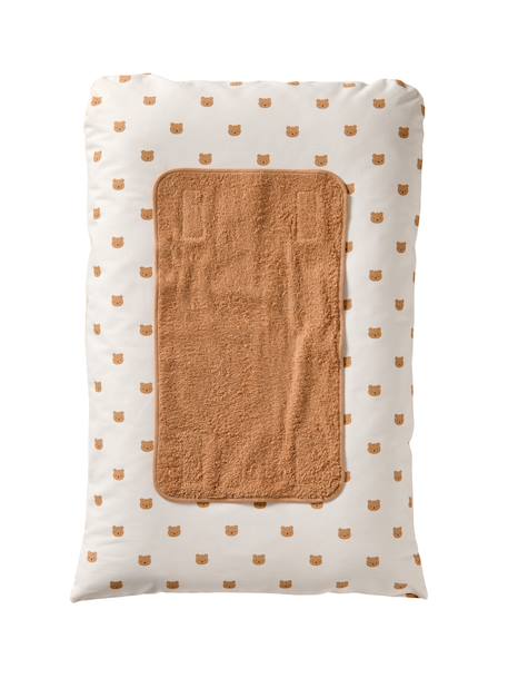 Cover for Changing Mattress, Hanoi multicoloured+printed beige+sage green+WHITE LIGHT ALL OVER PRINTED - vertbaudet enfant 